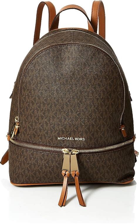 blue michael kors purse with tan straps|blue Michael Kors backpack purse.